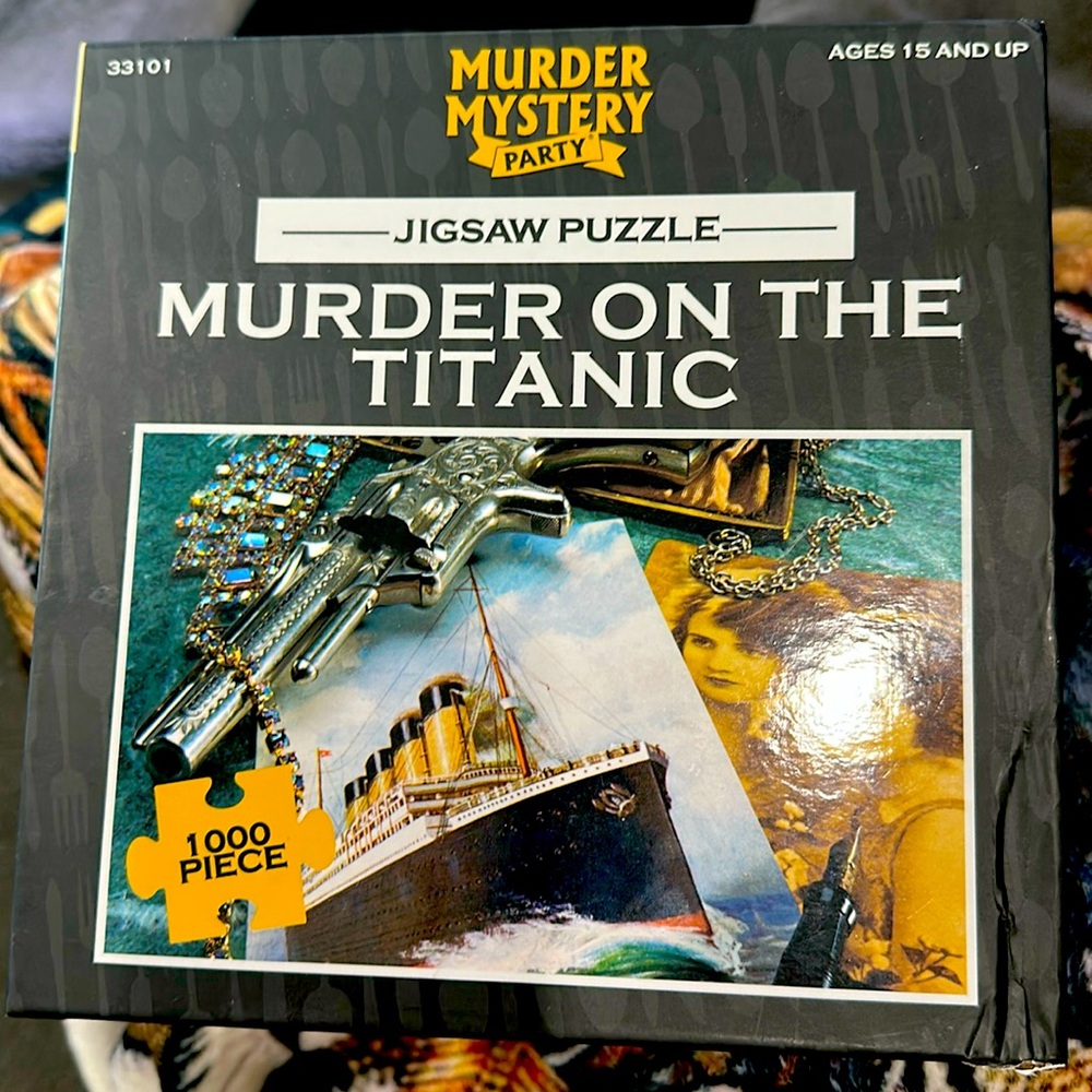 Murder mystery party Murder on the Titanic Jigsaw Mystery Puzzle Game